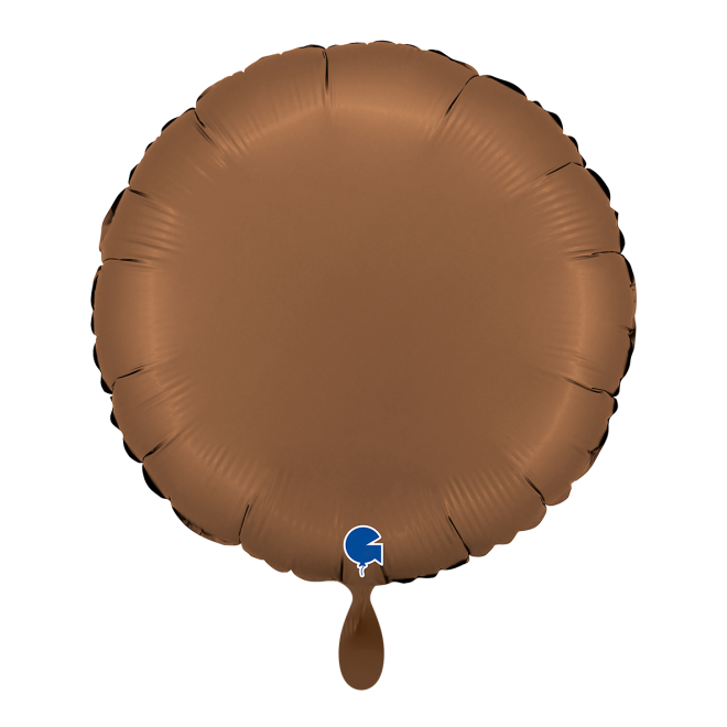 1 Balloon - Round - Satin Chocolate