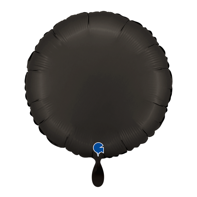 1 Balloon - Round - Satin Fumé Black