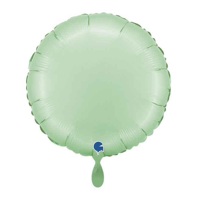 1 Balloon - Round - Satin Glazed Mint
