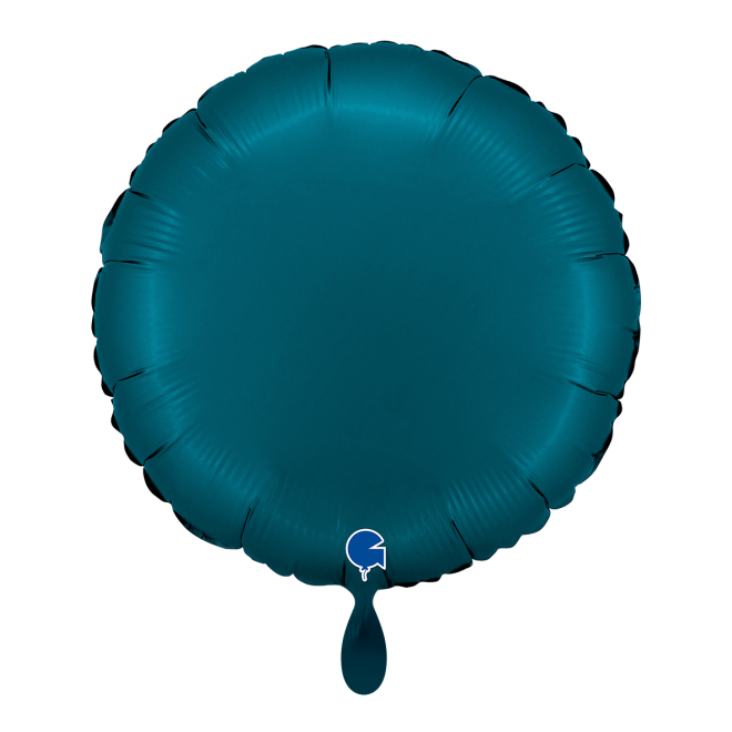 1 Balloon - Round - Satin Petrol Blue