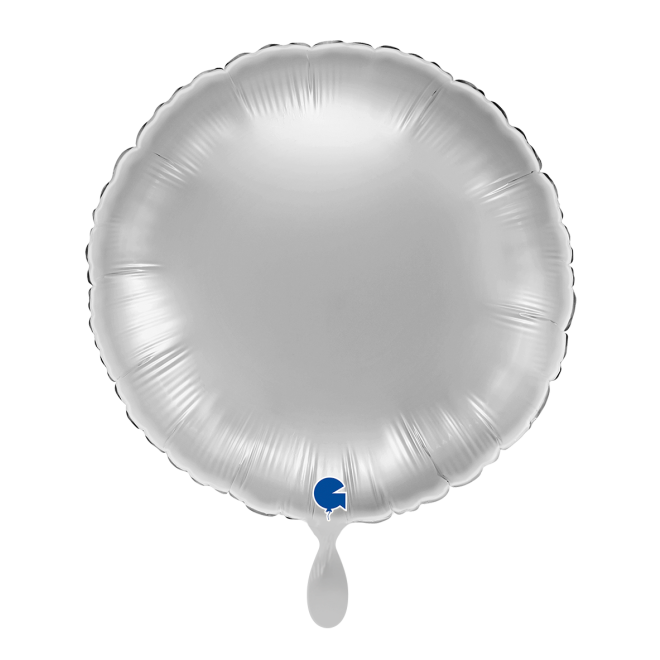 1 Balloon - Round - Silver