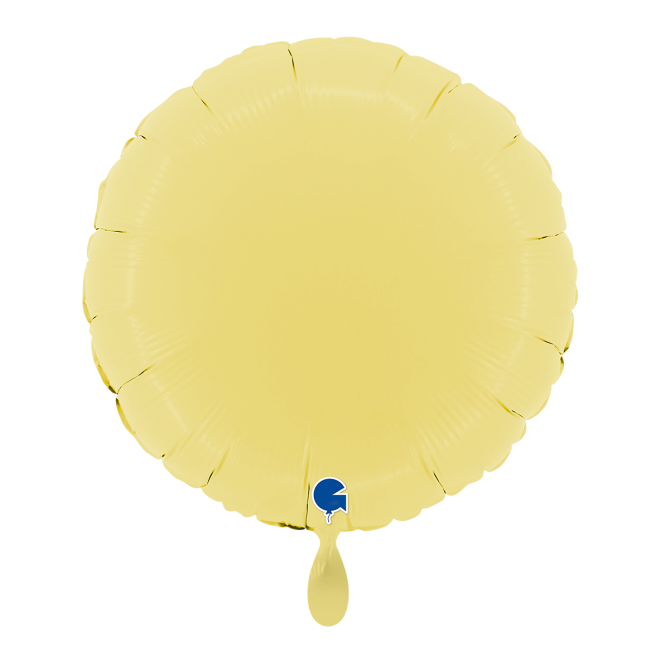1 Balloon - Round - Matte Yellow