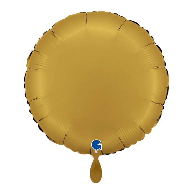 1 Balloon - Round - Satin Gold