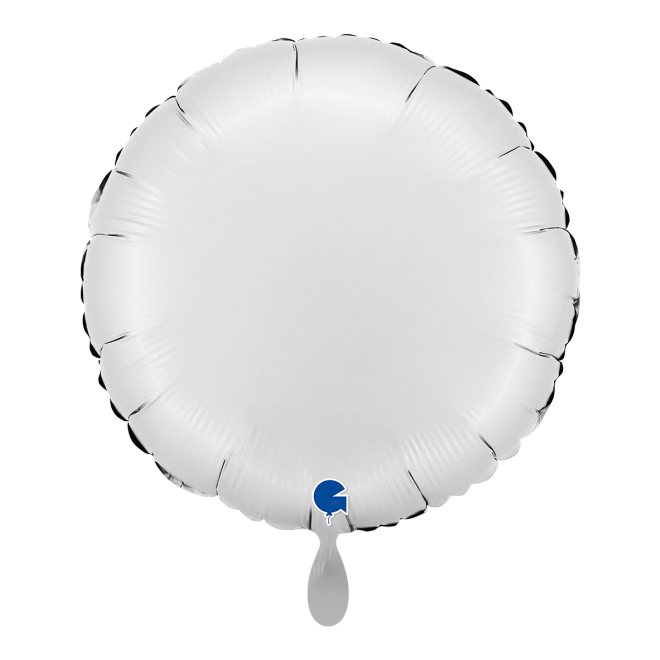 1 Balloon - Round - Satin White