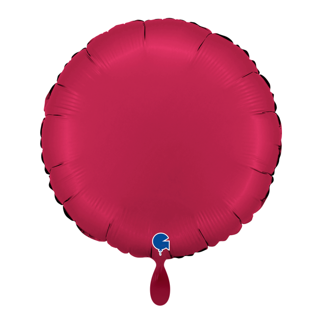 1 Balloon - Round - Satin Cherry