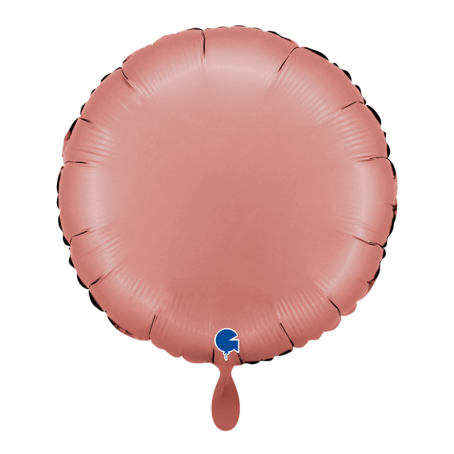 1 Balloon - Round - Satin Rose Gold