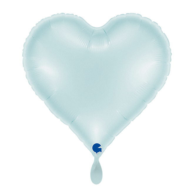 1 Balloon - Sweetie Heart 18in Satin Pastel Blue
