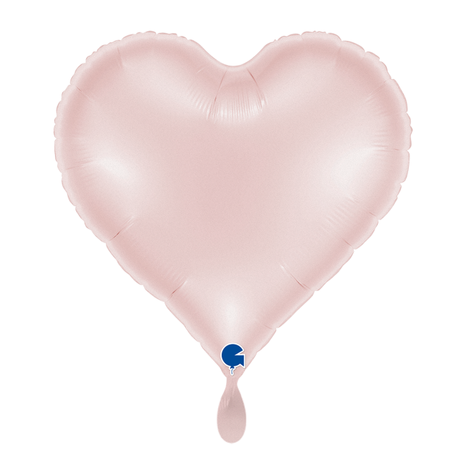 1 Balloon - Sweetie Heart 18in Satin Pastel Pink