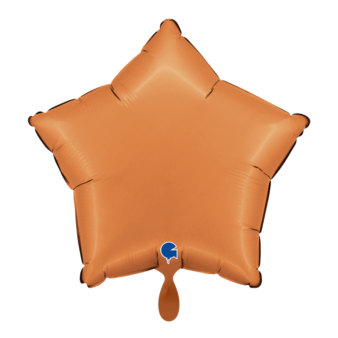 1 Balloon - Star - Satin Caramel