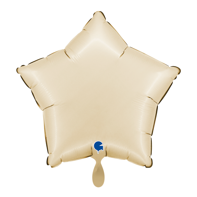 1 Balloon - Star - Satin Cream