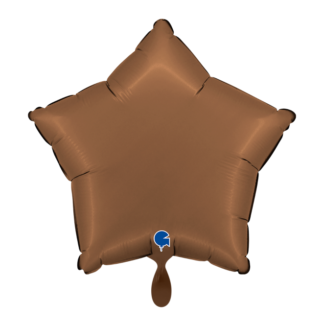 1 Balloon - Star - Satin Chocolate