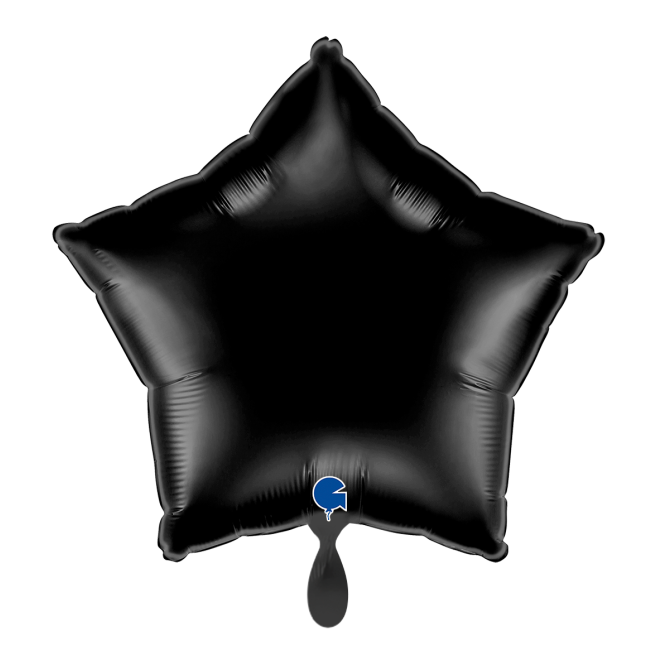 1 Balloon - Star - Black