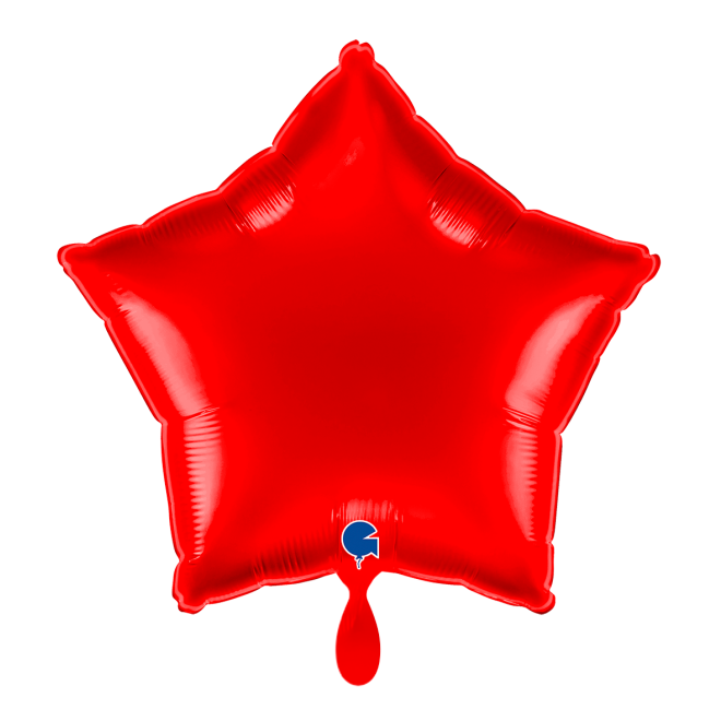 1 Balloon - Star - Red
