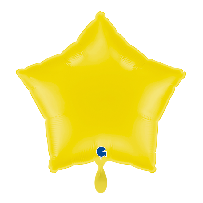 1 Balloon - Star - Pastel Yellow