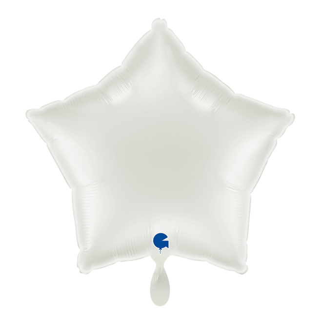 1 Balloon - Star - White