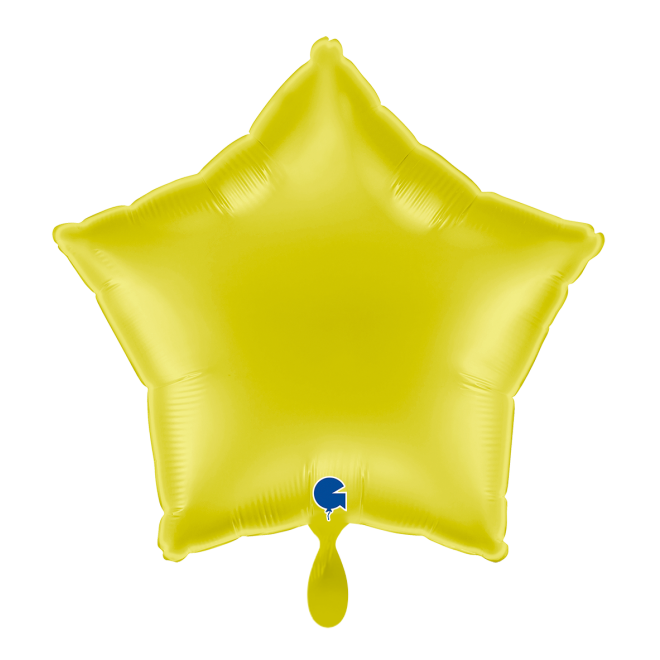 1 Balloon - Star - Yellow