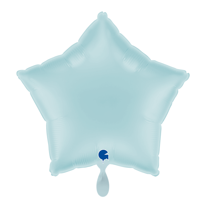 1 Balloon - Star - Pastel Blue