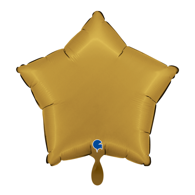 1 Balloon - Star - Satin Gold