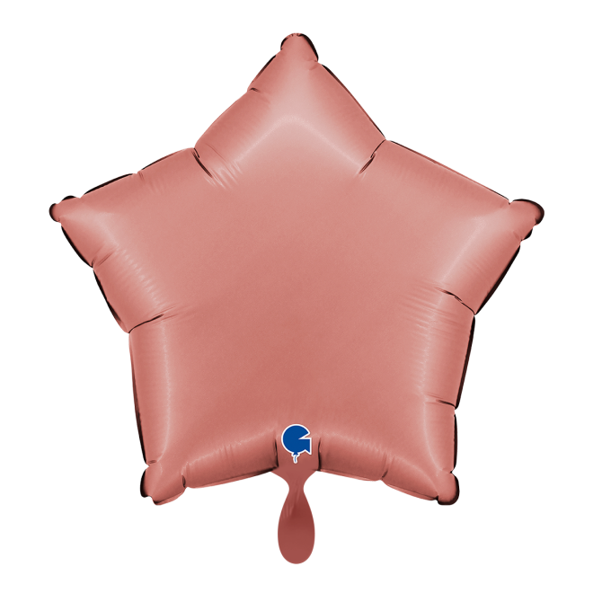 1 Balloon - Star - Satin Rose Gold