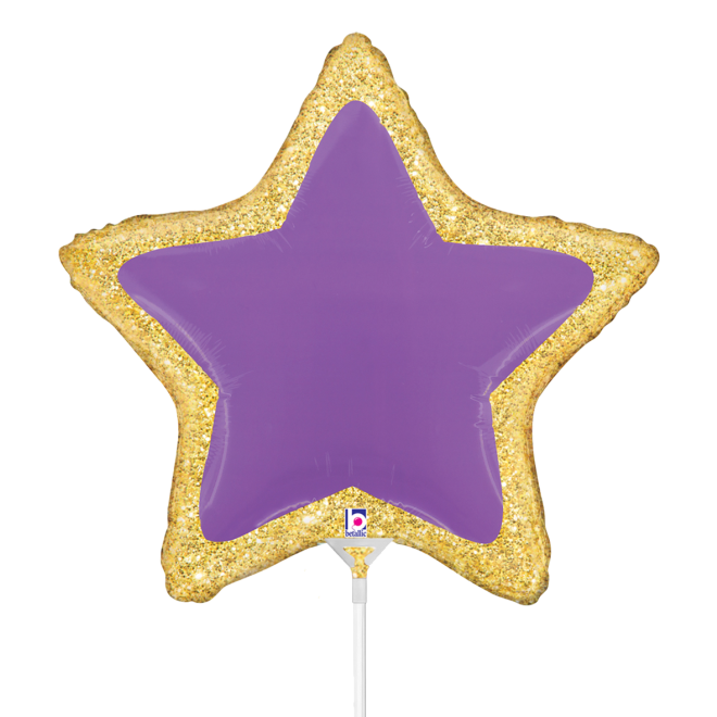 10 Miniballoons Airfilled - Star Patch (Unverpackt)
