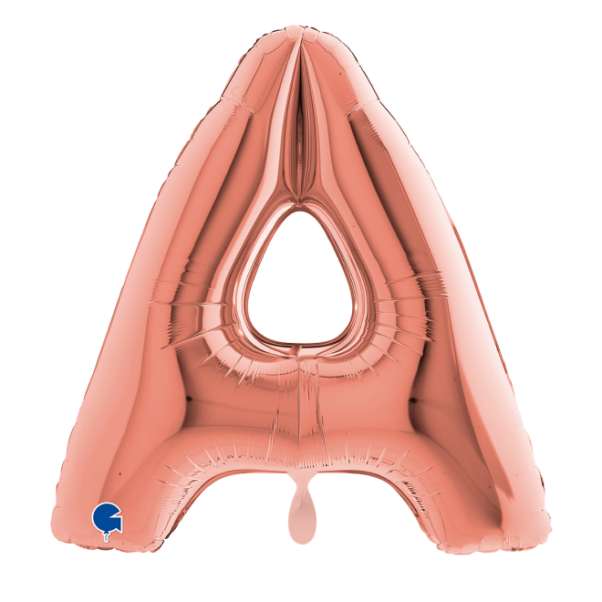 1 Balloon XXL - Letter A - Rosegold