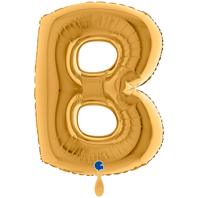 1 Balloon XXL - Letter B - Gold