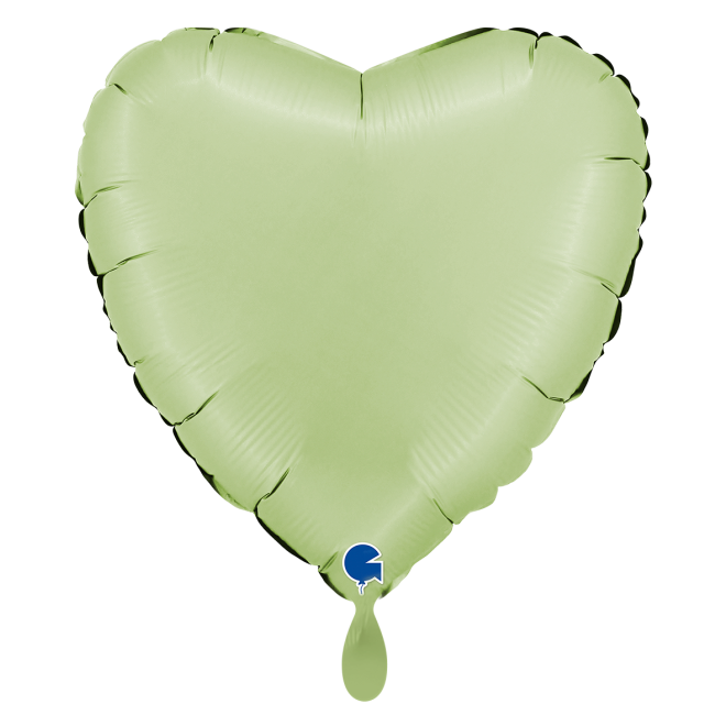 1 Balloon XL - Heart - Satin Olive Green