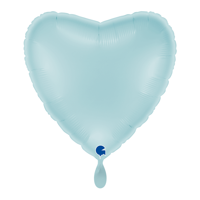 1 Balloon XL - Heart - Pastel Blue