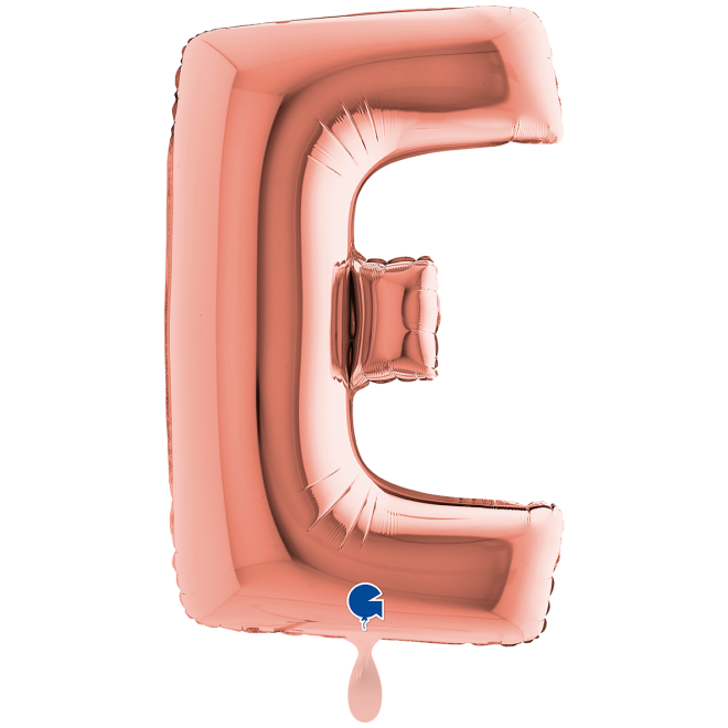 1 Balloon XXL - Letter E - Rosegold