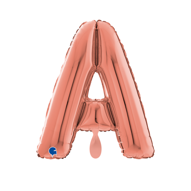 1 Balloon XL - Letter A - Rosegold