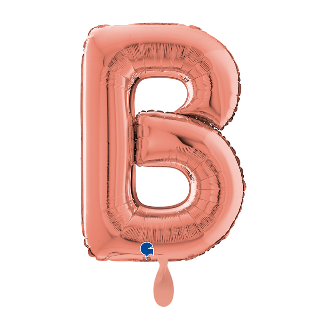 1 Balloon XL - Letter B - Rosegold