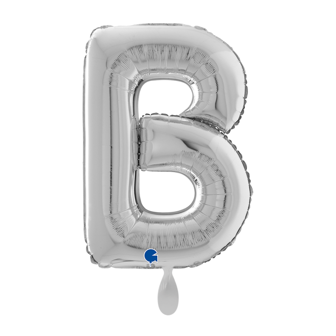 1 Balloon XL - Letter B - Silver