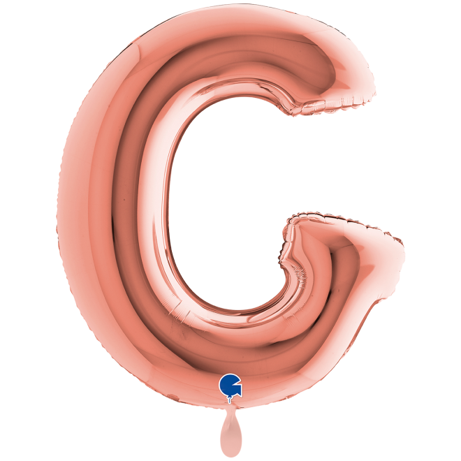 1 Balloon XXL - Letter G - Rosegold