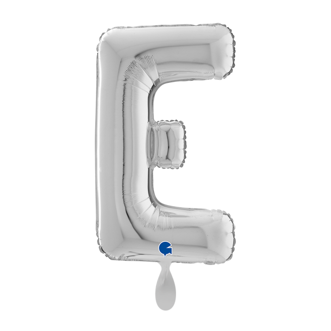 1 Balloon XL - Letter E - Silver