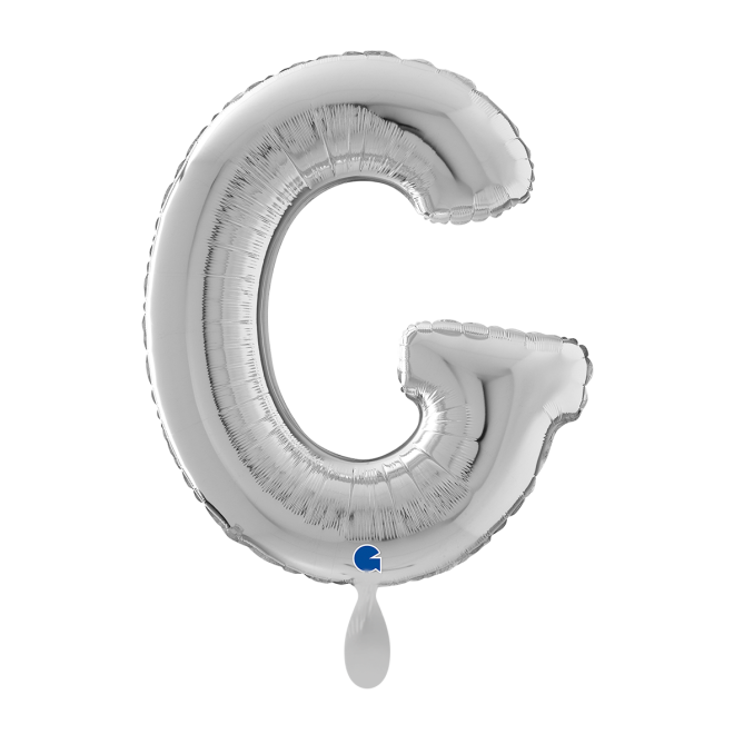 1 Balloon XL - Letter G - Silver