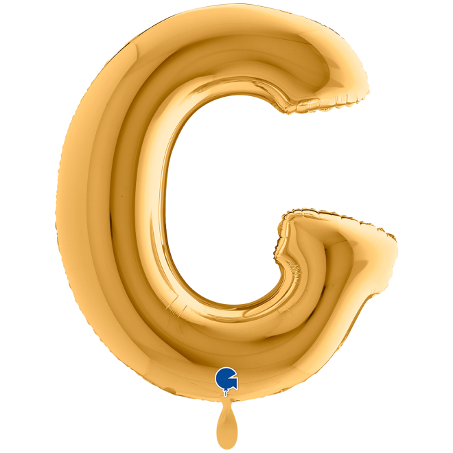1 Balloon XXL - Letter G - Gold