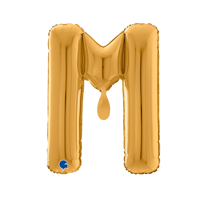 1 Balloon XL - Letter M - Gold