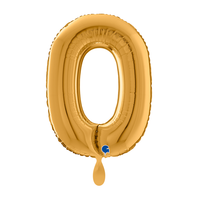 1 Balloon XL - Letter O - Gold