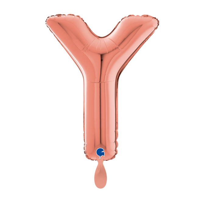 1 Balloon XL - Letter Y - Rosegold