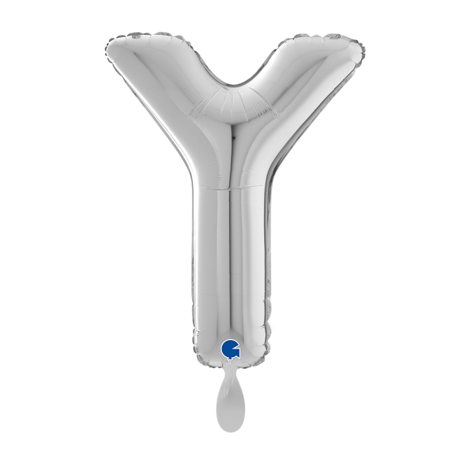 1 Balloon XL - Letter Y - Silver