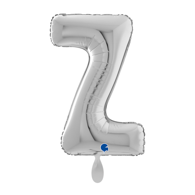 1 Balloon XL - Letter Z - Silver
