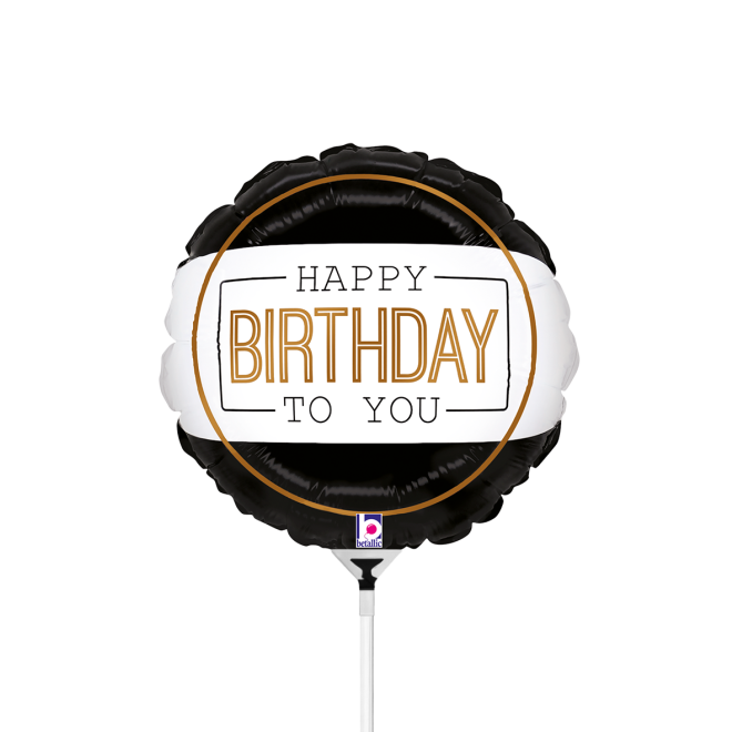 10 Miniballoons Airfilled - Classic Birthday (Unverpackt)