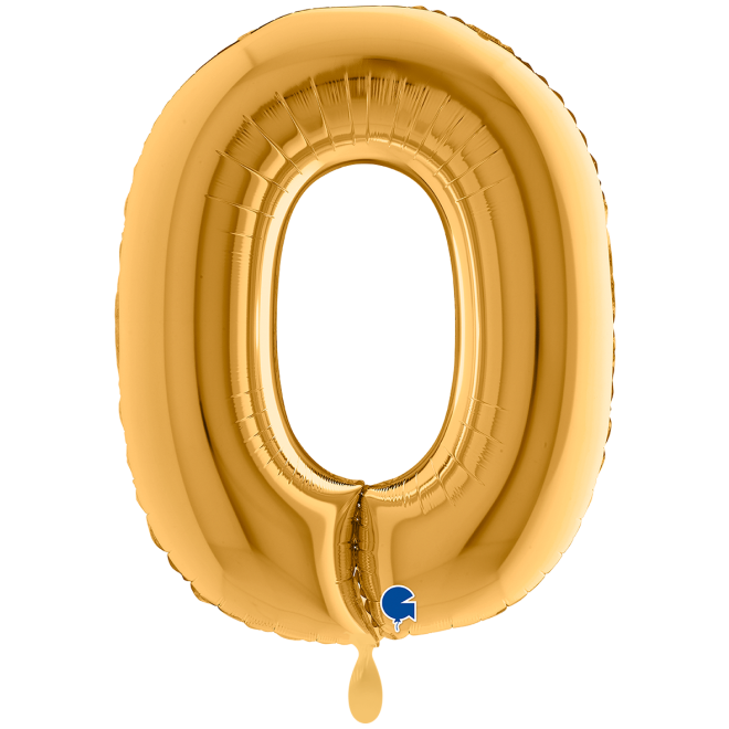 1 Balloon XXL - Letter O - Gold