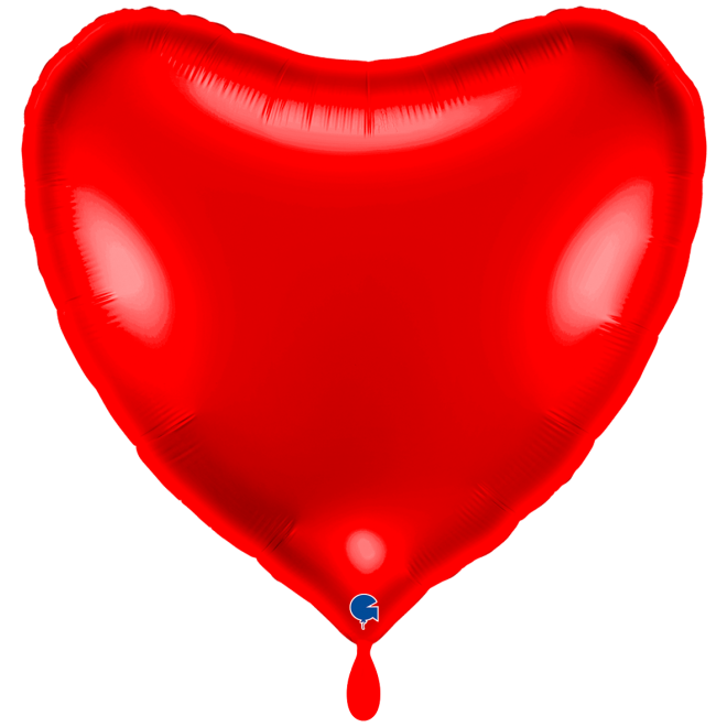 1 Balloon XXL - Heart - Red