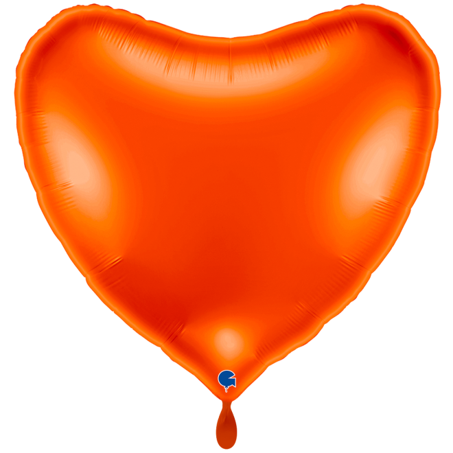 1 Balloon XXL - Heart - Orange