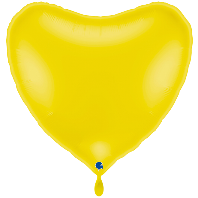 1 Balloon XXL - Heart - Pastel Yellow