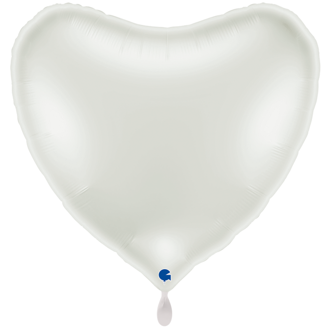 1 Balloon XXL - Heart - White