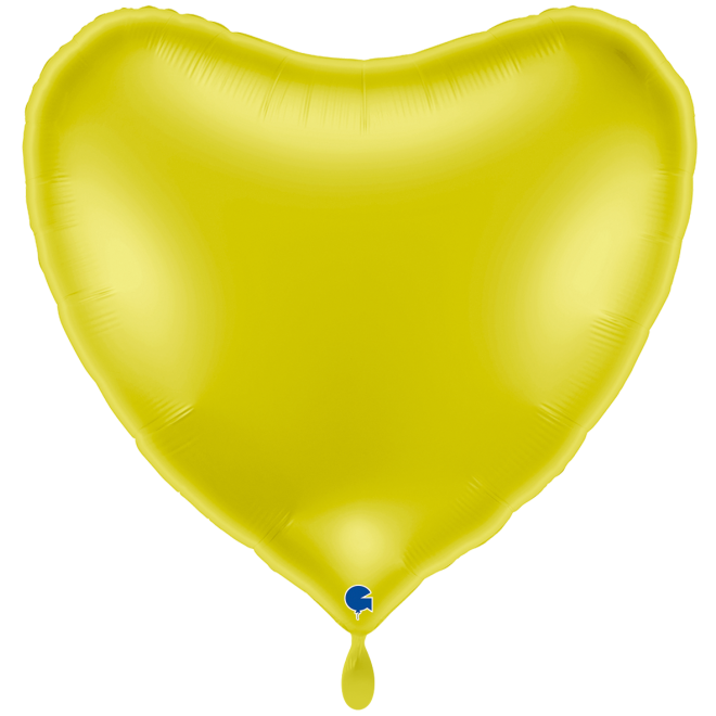 1 Balloon XXL - Heart - Yellow