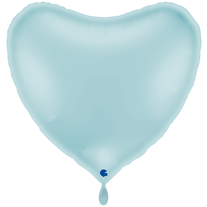 1 Balloon XXL - Heart - Pastel Blue