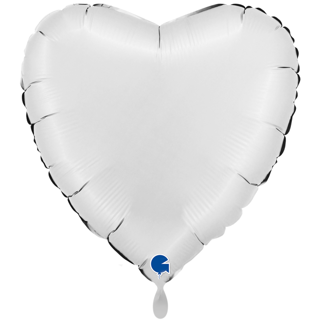 1 Balloon XXL - Heart - Satin White